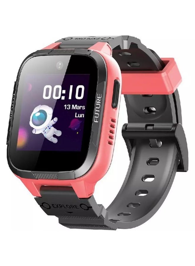 بوتسلاب ساعة ذكية للأطفال من بوتسلاب Kids Smart Watch E3 – ساعة ذكية للأطفال مع مكالمات فيديو، واي فاي، كاميرا، زر تنبيه الأمان، مقاومة للماء (وردي) - Image 1